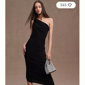 Anthropologie | Norma Kamali Diana One-Shoulder Ruched Midi Dress